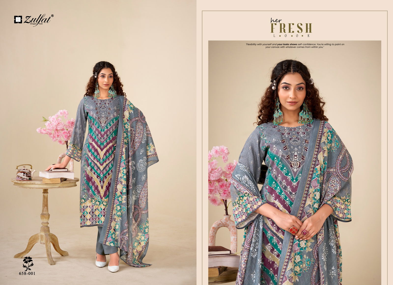 Aayat Vol 16 by Zulfat Viscose Rayon Digital Printed Dress Material Online Wholesale